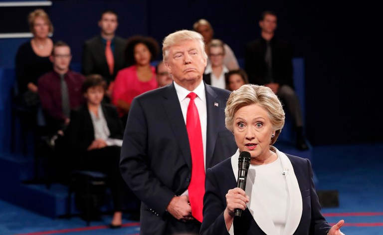 Clinton has cast blame for her 2016 loss on a number of people and other factors, including former FBI Director James Comey, the media, and the Electoral College. (Rick T. Wilking/Pool via AP)