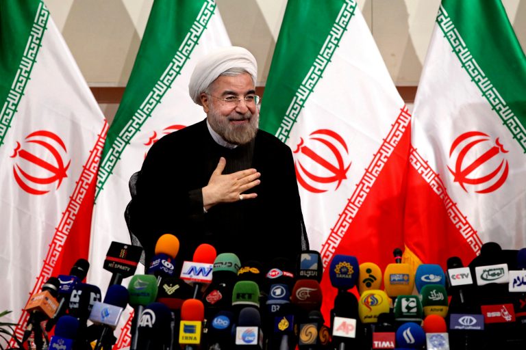 Iranian president Hassan Rouhani, above, has said his country will hold talks with other agreement partners on continuing the deal. 