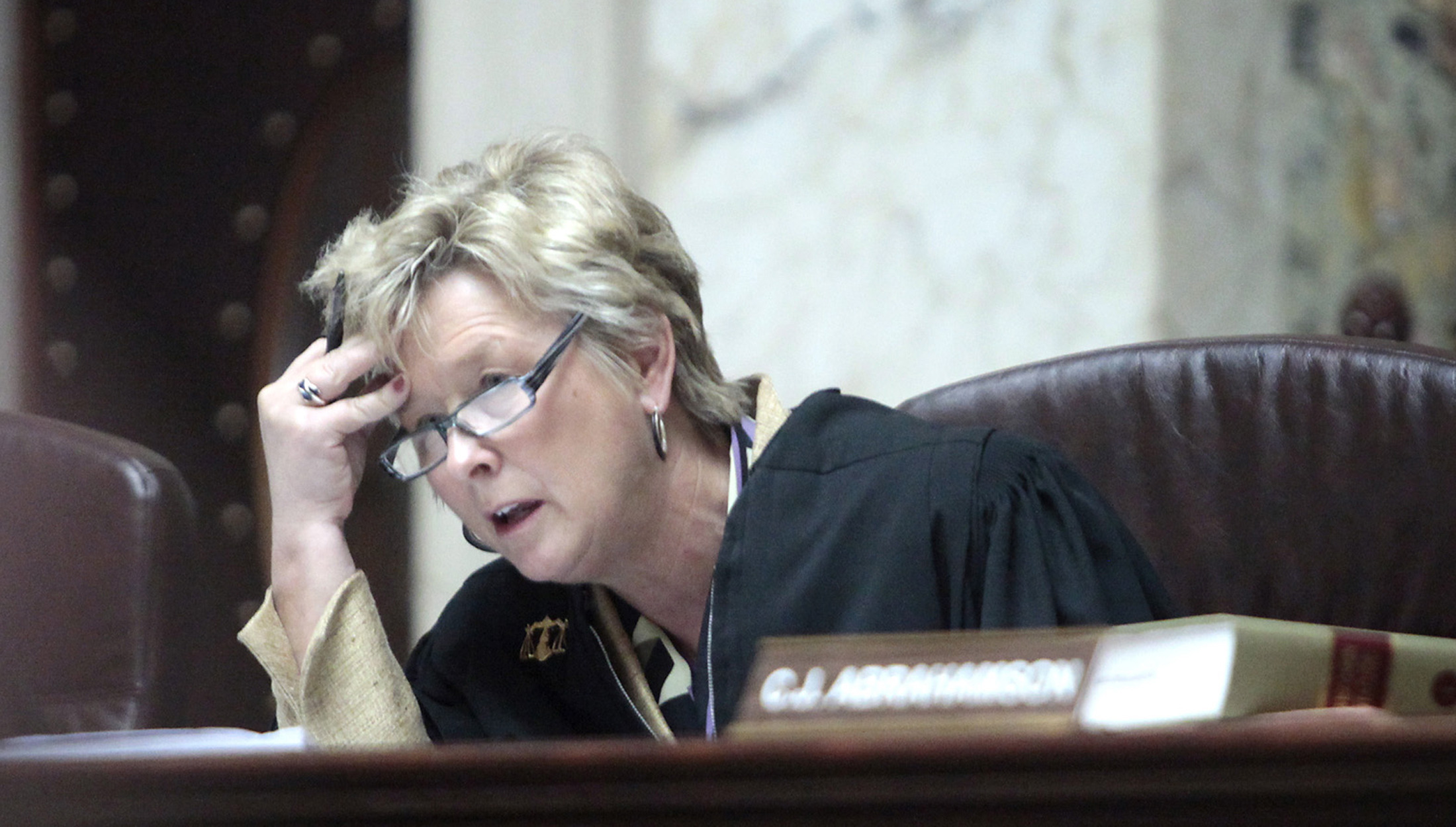 Wisconsin supreme court justice says she locks herself in office to avoid “abusive” fellow justice