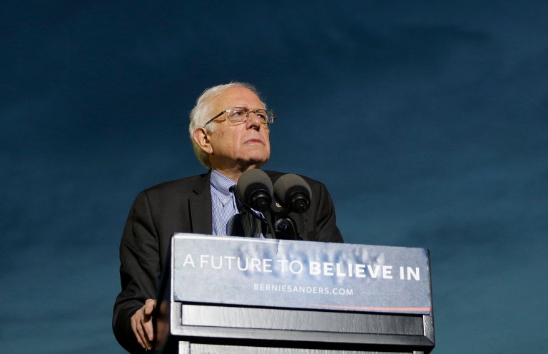 Democratic presidential candidate Sen. Bernie Sanders said that Democratic presidential rival Hillary Clinton has evolved her positions to closely mirror his own. (AP Photo/Julie Jacobson)