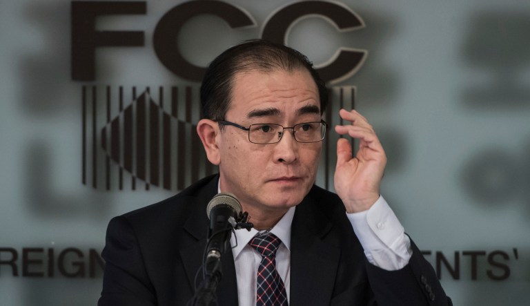 Thae Yong-ho served as the second-highest ranking North Korean diplomat in the United Kingdom until last year, when he defected to South Korea. Lawmakers in the U.S. are touting his 