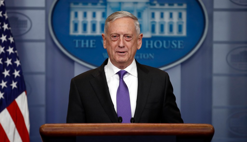Mattis: Trump’s parade ask shows his ‘affection’ for US military
