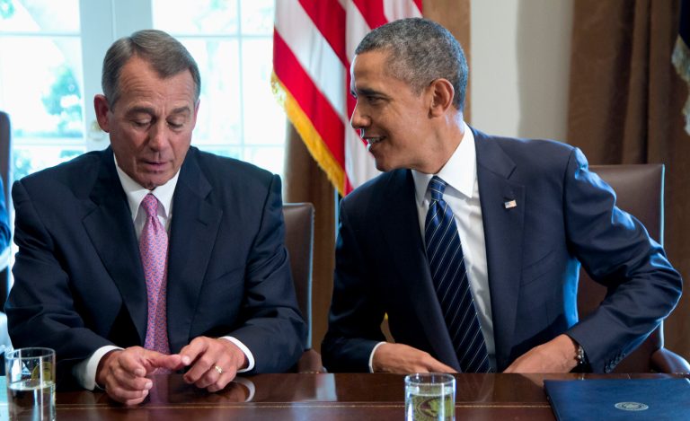 President Obama and House Speaker John Boehner, R-Ohio, 