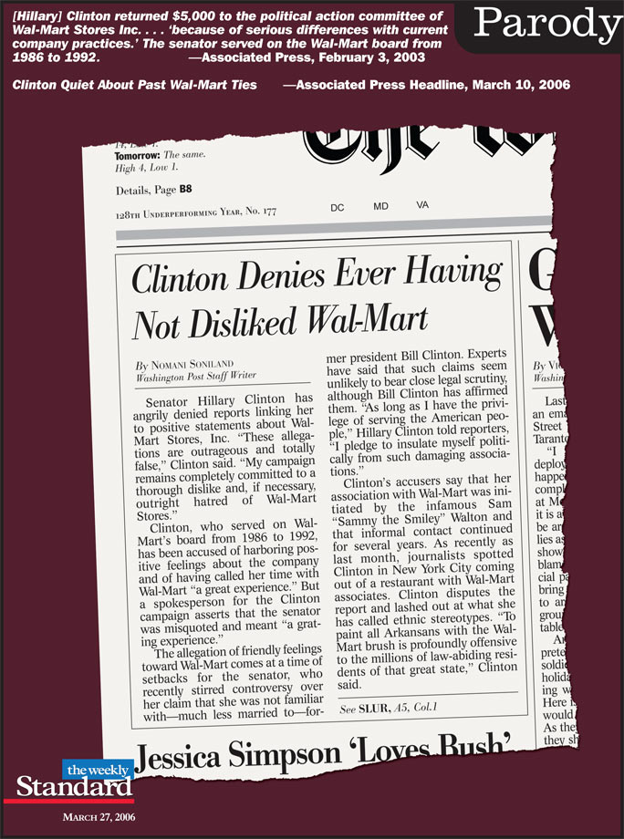 Hillary and the Wal-Mart gang.