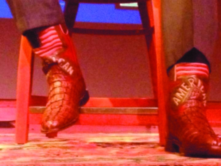 Schwarzenegger’s boots are made for talking about