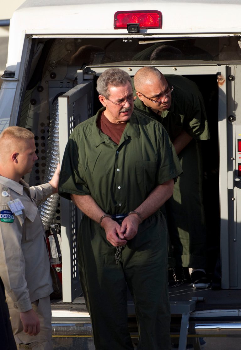   R. Allen Stanford enters the Bob Casey Federal Courthouse in Houston, where he was sentenced to 110 years in prison for bilking investors out of more than $7 billion over 20 years in one of the largest Ponzi schemes in U.S. history, Thursday, June 14, 2012. (AP Photo/Houston Chronicle, Johnny Hanson)  