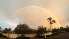 White House reporter finds deep meaning in rainbow over Obama’s vacation home