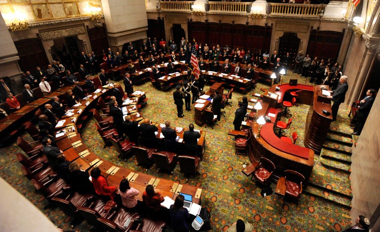 Electors from around the country will gather on Monday to cast their votes for president in one of the final acts of the 2016 presidential election. (AP Photo/Tim Roske)