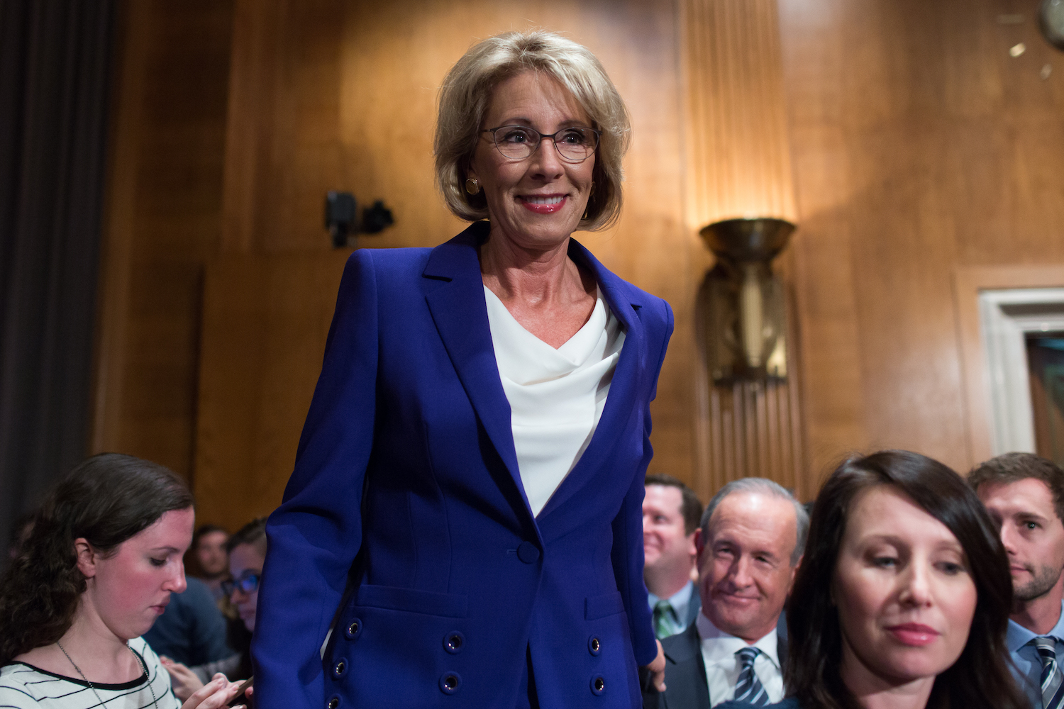 Democrats will talk all night to oppose DeVos