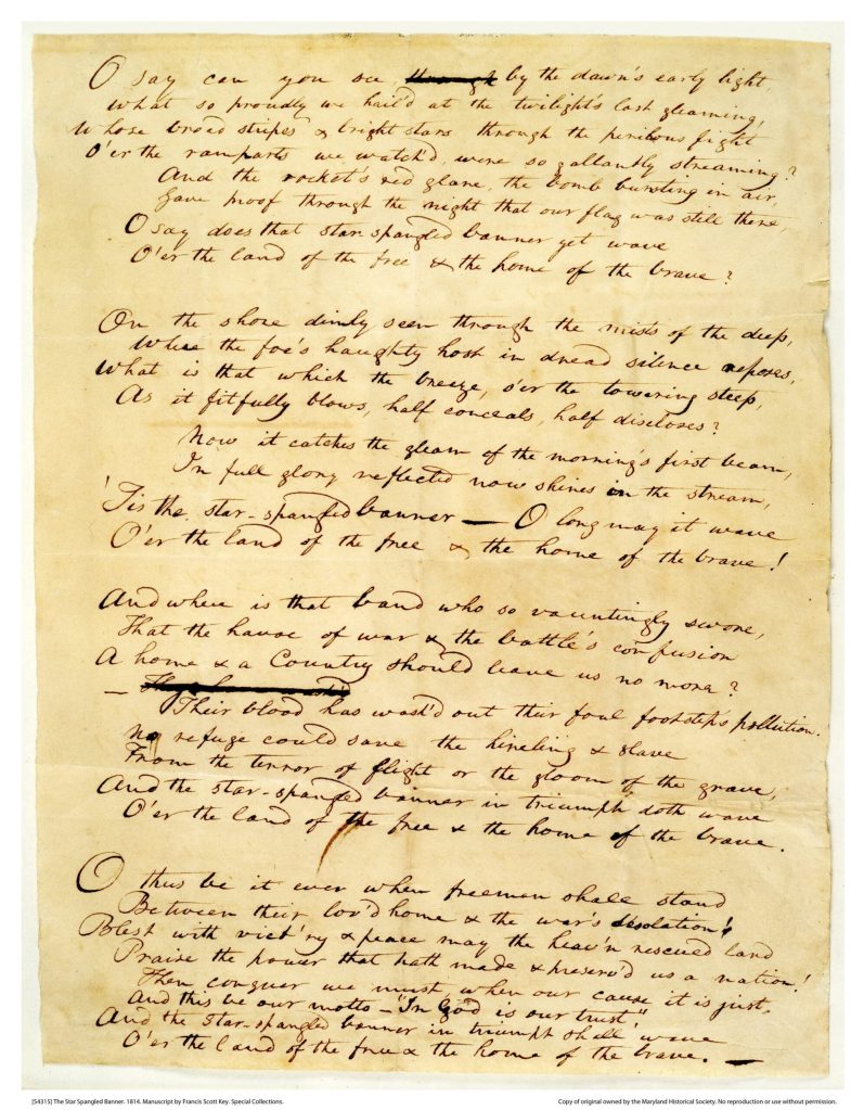 Star-Spangled banner, song to be joined in DC