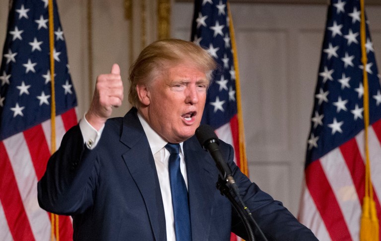 A super PAC supporting Hillary Clinton's presidential bid is reportedly gearing up for an early assault against Republican front-runner Donald Trump. (AP Photo/Wilfredo Lee, File)