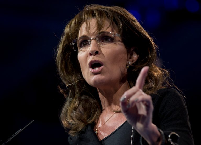 Former Alaska Gov. Sarah Palin speaks at the 40th annual Conservative Political Action Conference in National Harbor, Md., Saturday, March 16, 2013. Diehard activists at the three-day conference are already picking favorites in what could be a crowded Republican presidential primary in 2016. (AP Photo/Carolyn Kaster)