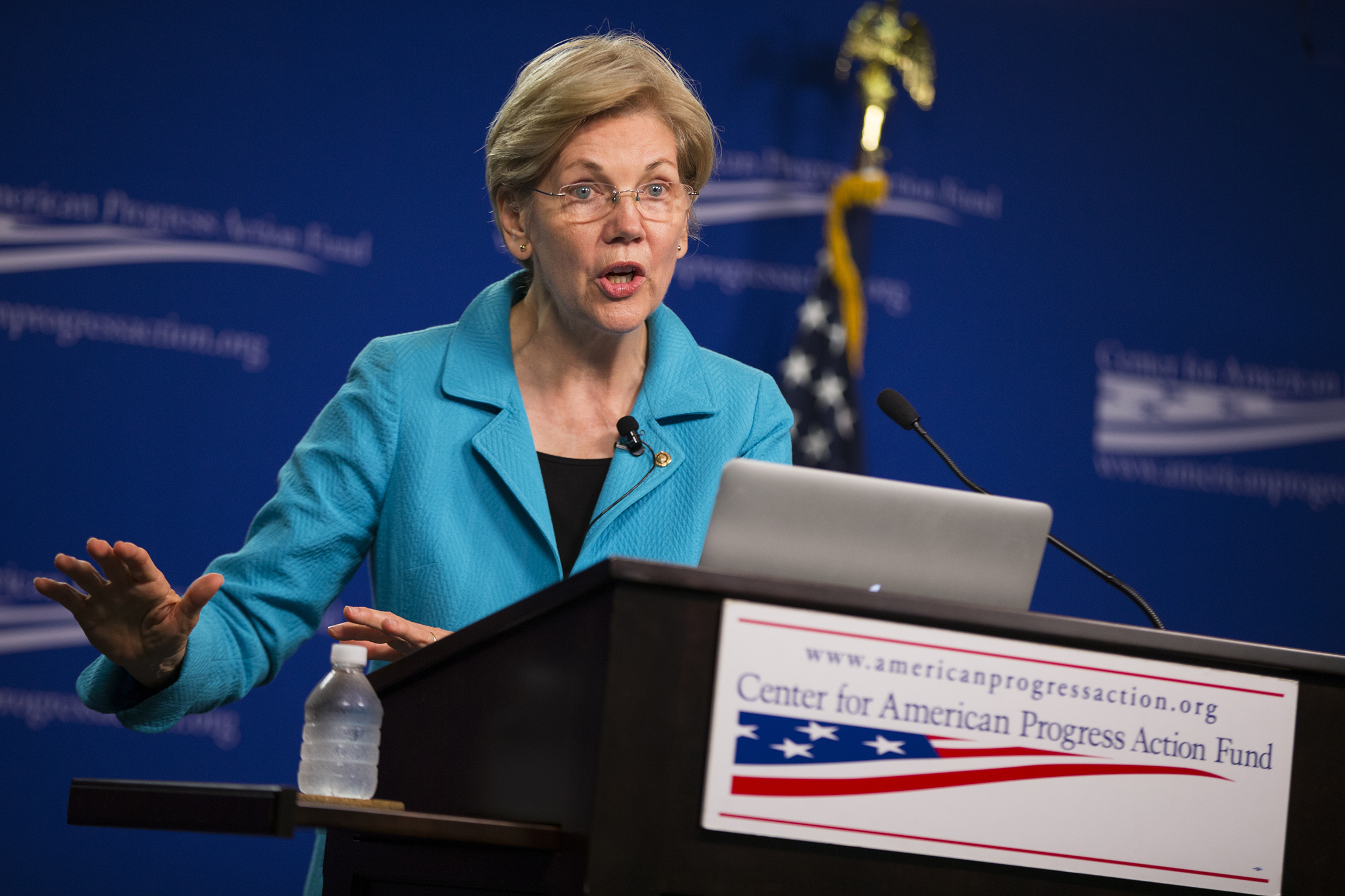 Warren erupts with Twitter rant against Pence