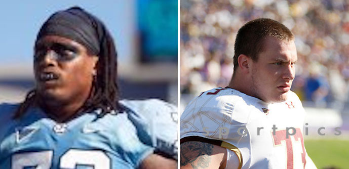 Left, Brennan William, North Carolina Right, John Wetzel Boston College