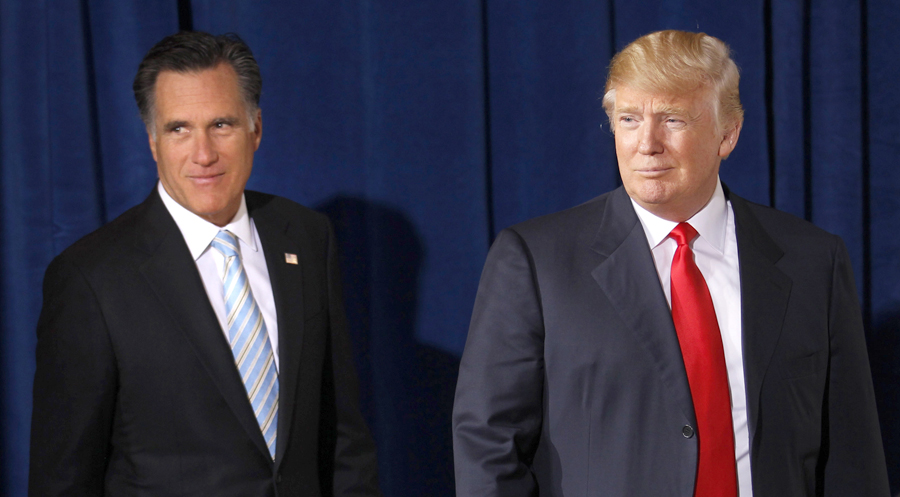 Romney disowns Trump’s 2012 endorsement