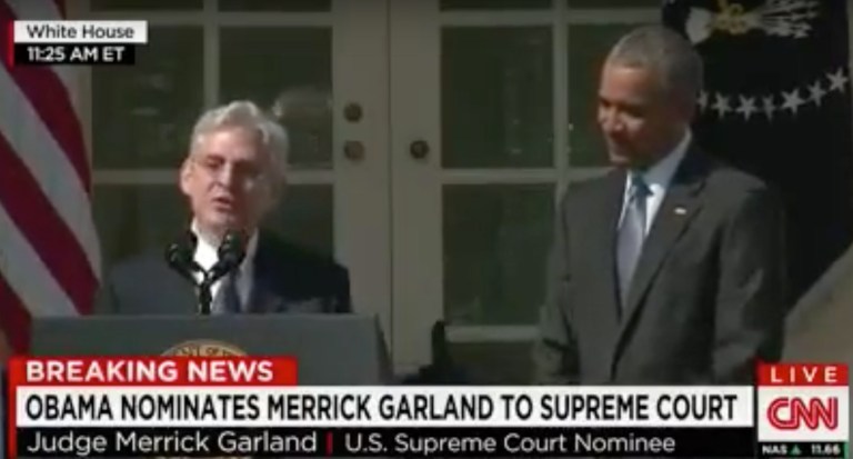 Obama Nominates Garland for Supreme Court, McConnell Will Not Consider