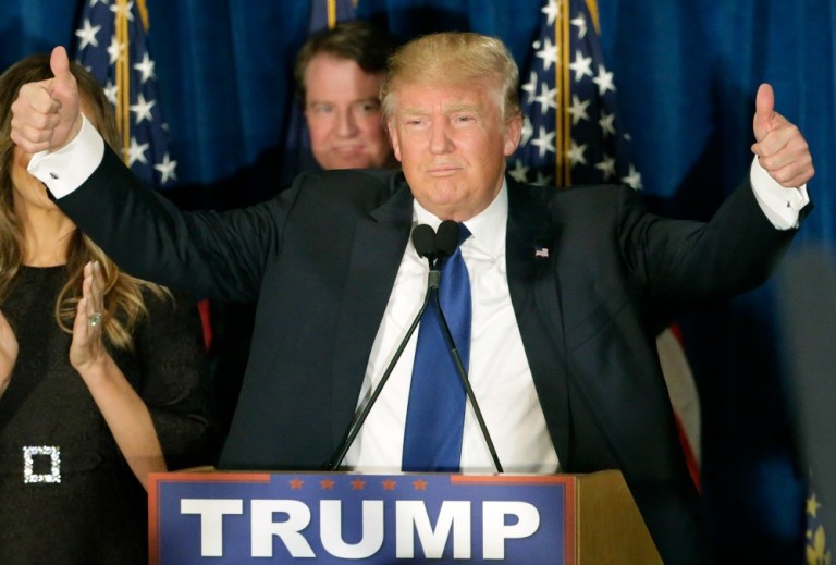 The percentage of GOP voters who say Donald Trump is not likely to win the donation has declined 15 points since voters were last surveyed on Feb. 5. (AP Photo)