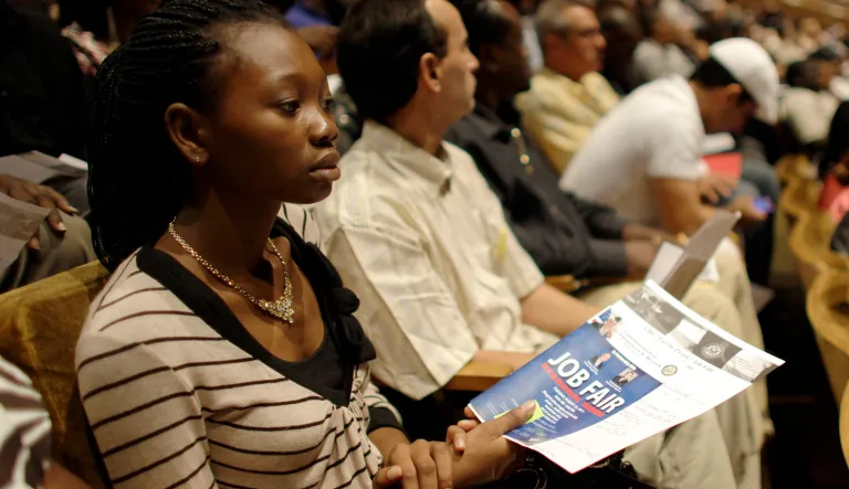 Last Friday, the Bureau of Labor Statistics announced unemployment among African-Americans had dropped to 6.8 percent, the lowest figure since the agency began tracking it in 1972. (AP Photo/Lynne Sladky)