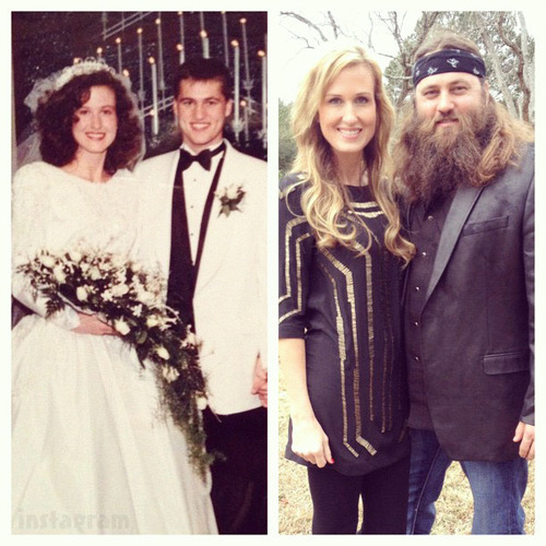 Willie Robertson his wife Korie, at their 1992 wedding, and currently. Some on Washington want Willie Robertson, a star on the Duck Dynasty show, to run for Congress.