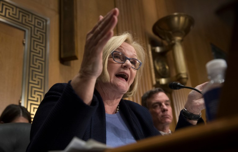 She was one of a handful of Democrats that Republicans were hoping would come around and support Gorsuch. (AP Photo/J. Scott Applewhite)