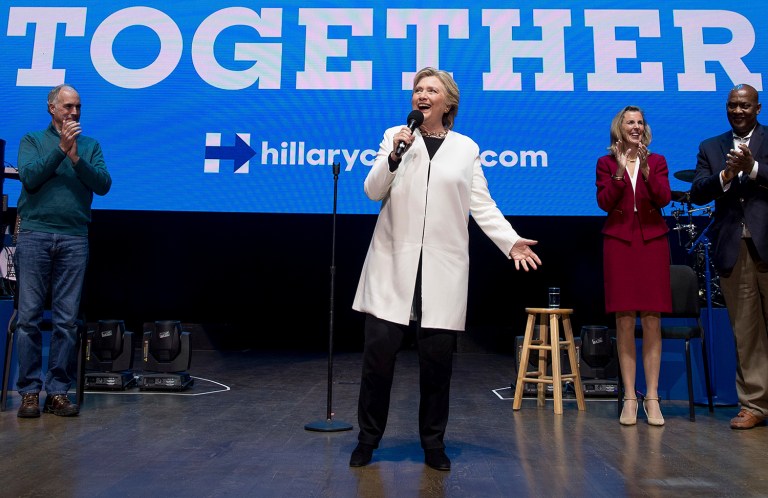 The name seems to be a play off Clinton's failed 2016 presidential campaign's slogan, 