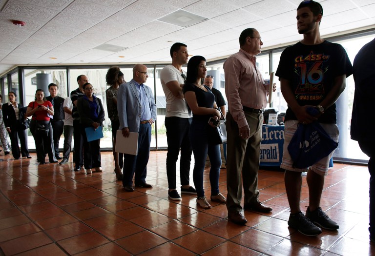 Economic forecasters in the private sector had expected jobless claims to remain mostly steady or tick up. (AP Photo/Lynne Sladky, File)