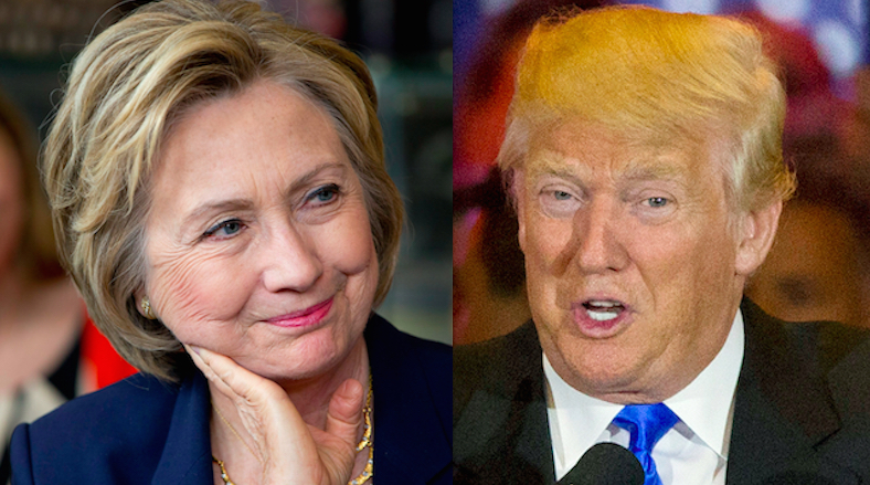 Poll shows Trump, Clinton tied in key swing states