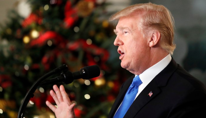 Donald Trump had called for corporate taxes to be brought down to 15 percent on the campaign trail. "Our focus has been on getting the lowest corporate rate possible," White House press secretary said. (AP Photo/Alex Brandon)