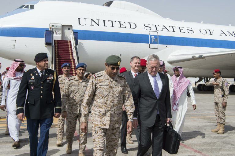 Mattis said the U.S. stands solidly behind Saudi Arabia. (Department of Defense)