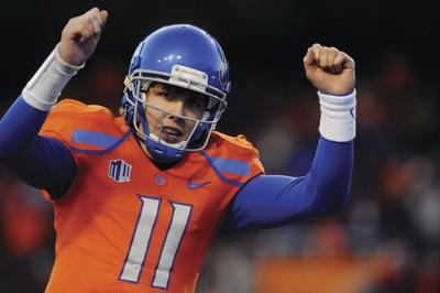 Charlie Litchfield AP/Idaho Press-Tribune
Boise State quarterback Kellen Moore has gone 49-3 over his four-year career with the Broncos.