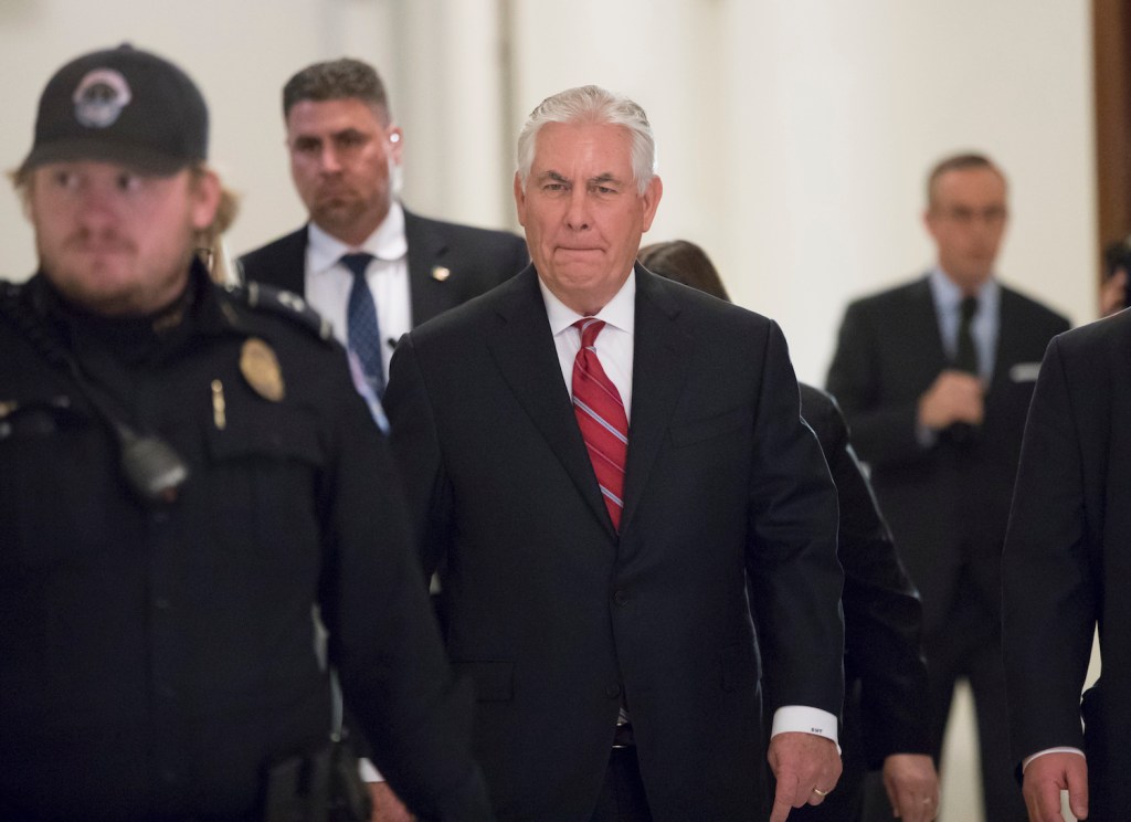 Tillerson meets with Dems on Foreign Relations Committee