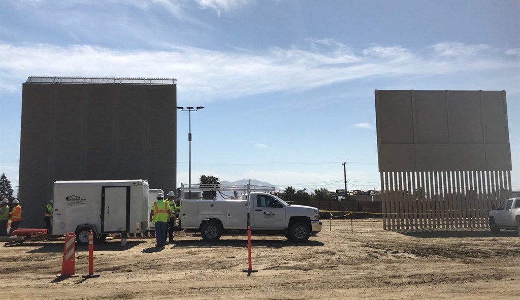 Trump’s border wall prototypes already being tested by illegal immigrants