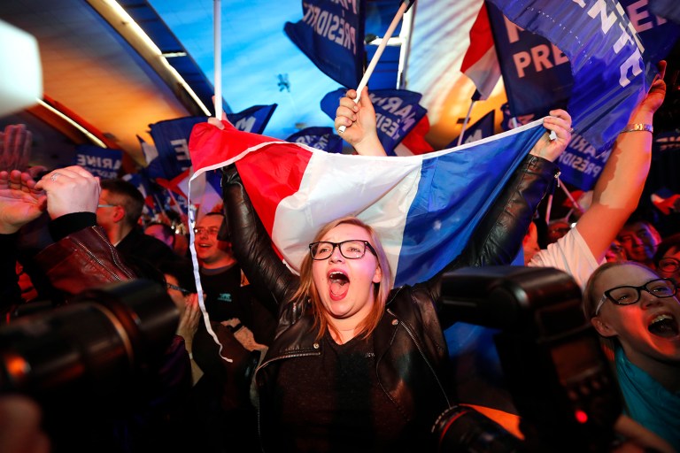 On paper, Emmanuel Macron should be a candidate tailor-made for young voters. And yet, the data tell a different story. (AP Photo/Frank Augstein)