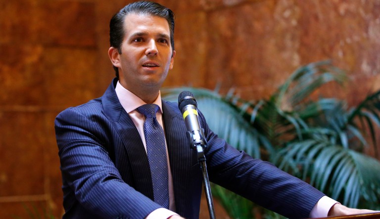 Trump Jr.'s attorney submitted a letter addressing comments made by three California Democratic members of the panel: Rep. Adam Schiff, the panel's ranking member, and Reps. Jackie Speier and Eric Swalwell. (AP Photo/Kathy Willens, File)