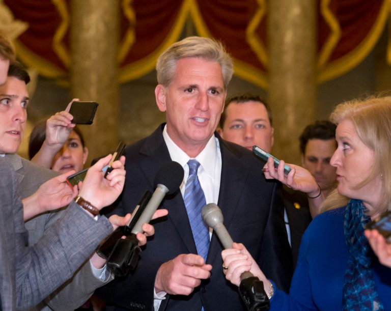 California Rep. Kevin McCarthy, the majority whip, said in a meeting with immigration proponents that there weren't enough days left for the House to act and he was committed to addressing overhaul of the nation's immigration system next year. (AP Photo)