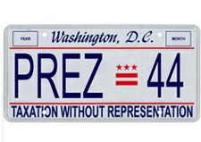 Mary Cheh pushes Obama to use ‘taxation without representation’ license plates