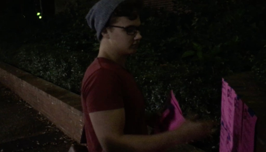 Anti-abortion student activist attacked after confronting vandal