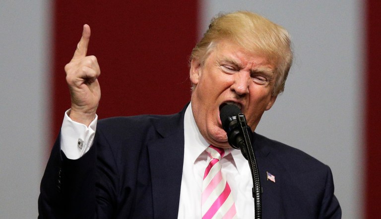 President Trump said owners of NFL teams should fire players who kneel during the national anthem. (AP Photo/Brynn Anderson, File)