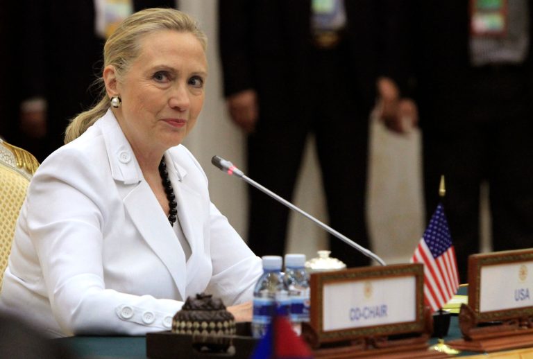 Clinton supported the Trans-Pacific Partnership while she served as President Obama's secretary of state. (AP Photo/Heng Sinith)