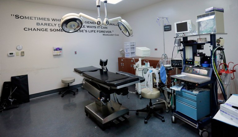 The 4th Circuit U.S. Court of Appeals said the city's ordinance that requires pregnancy care centers run by anti-abortion groups to post signs about abortions in their waiting rooms violates the First Amendment. (AP Photo/Eric Gay)