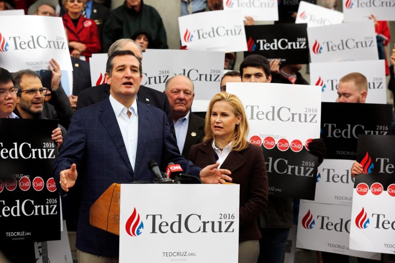 The latest Public Policy Polling survey released Thursday shows Cruz at 14 percent support among the GOP electorate, putting him in fourth place. (AP Photo/Jim Cole)