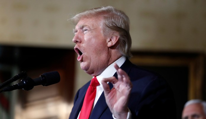 "Well, Obamacare is death. That's the one that's death. And besides that, it's failing." (AP Photo/Alex Brandon)