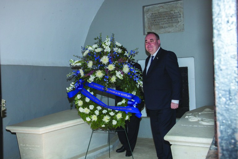 Courtesy photo
Scotland's First Minister Alex Salmond laid a wreath at George Washington's tomb.