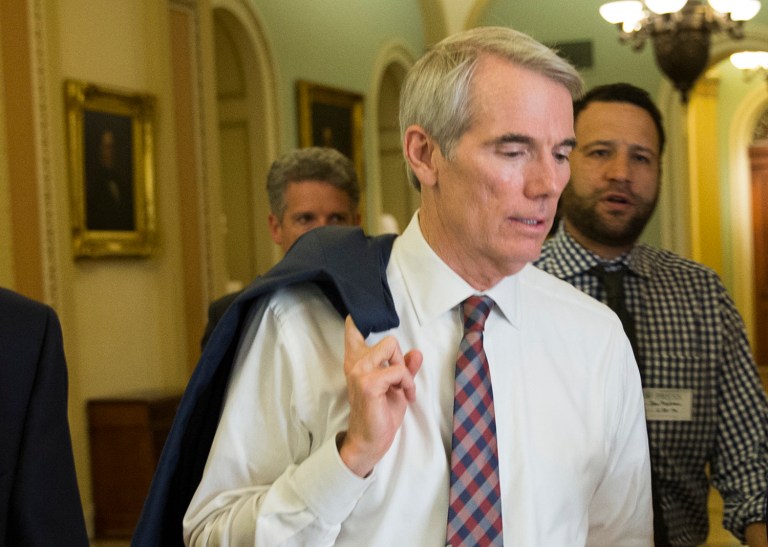 Sen. Rob Portman, R-Ohio, said his campaign raked in nearly $4 million in the second quarter. (AP Photo/Evan Vucci)