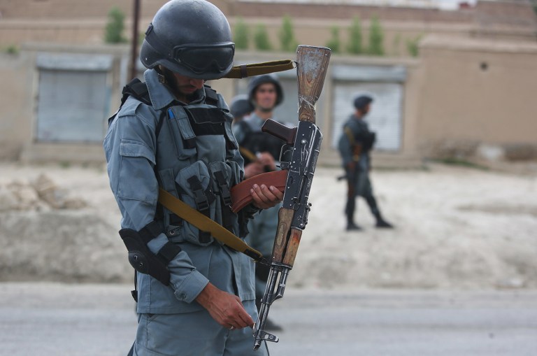 An American and an Australian professor were abducted at gunpoint near the American University of Afghanistan in Kabul. (AP Photo/Rahmat Gul)