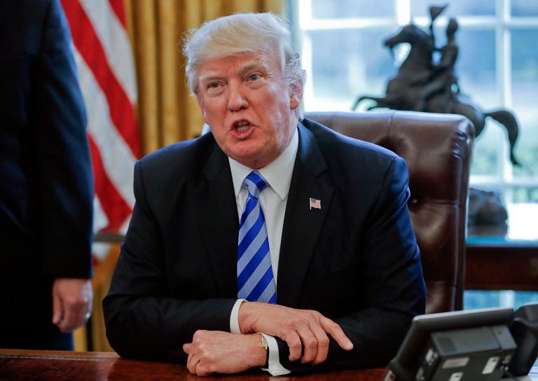 President Trump took a shot at conservatives for ruining his Obamacare repeal and replace plans, while conservatives showed no remorse about what they'd done. (AP Photo/Pablo Martinez Monsivais)