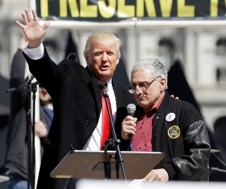 President-elect Donald Trump's New York campaign co-chair Carl Paladino said his 2017 wish was for President Obama to catch mad cow disease. (AP Photo/Mike Groll)