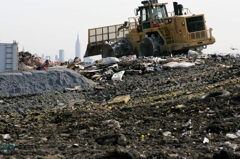 Waste-to-energy plants take combustible materials such as paper, cardboard, food waste and convert them into energy, according to the Energy Information Administration. (AP Photo/Mike Derer)