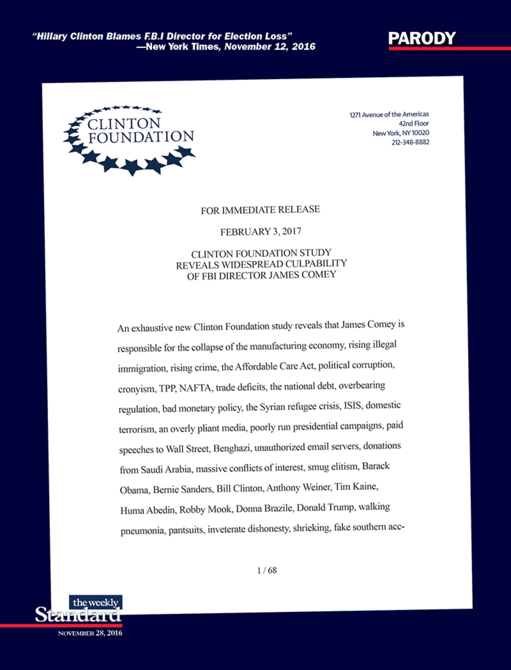 Comey Probably Killed Elvis, Too