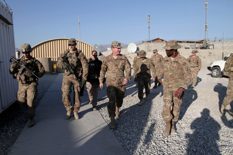 The deployment of additional U.S. forces seemed to enjoy broad support among Senate Armed Services Committee members. (AP Photo/Rahmat Gul)